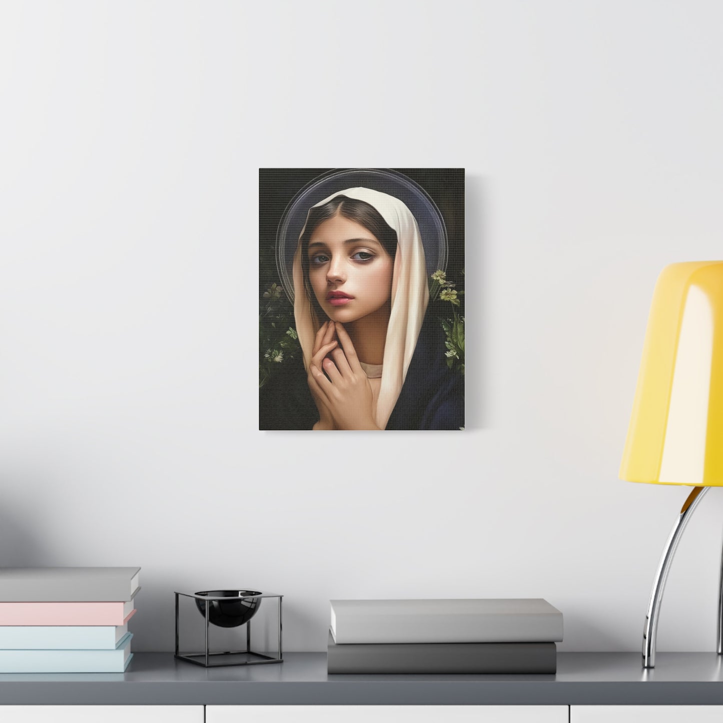 St. Elizabeth of Hungary Catholic Canvas Wall Art, Christian Decor