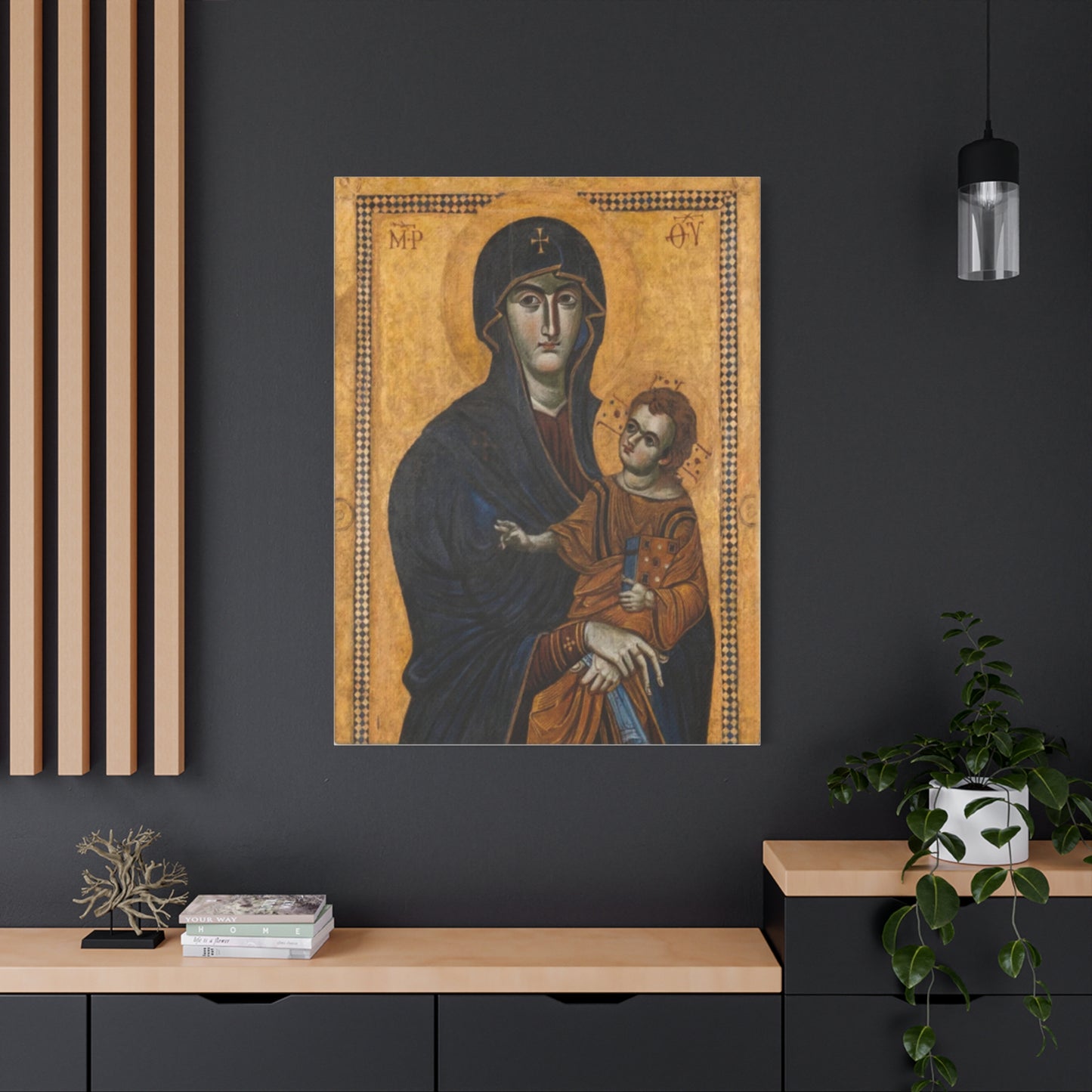 Salus Populi Romani Catholic HQ Print on Canvas Ready To Hang - Virgin Mary Canvas