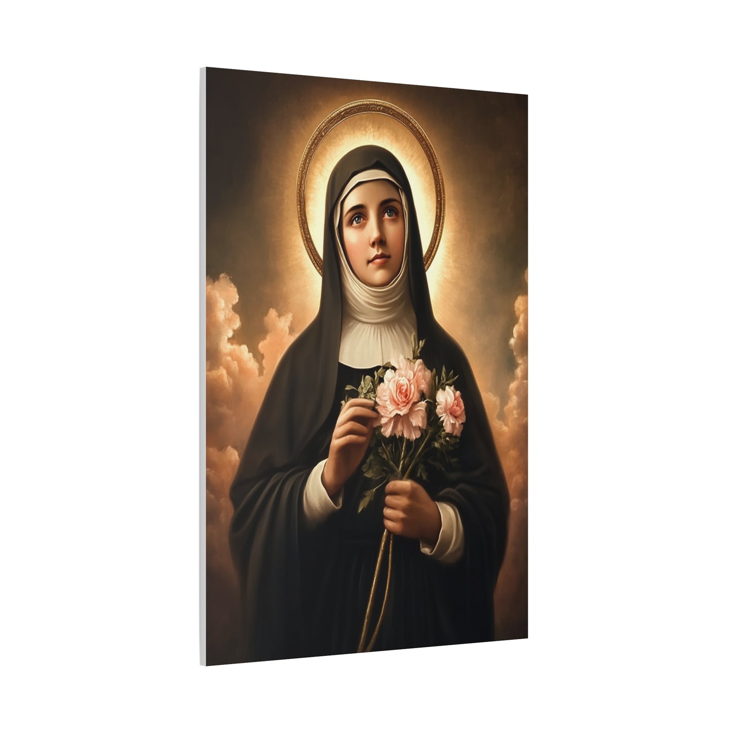 Ready To Hang - St. Rita of Cascia Catholic Canvas Wall Art, Christian Decor