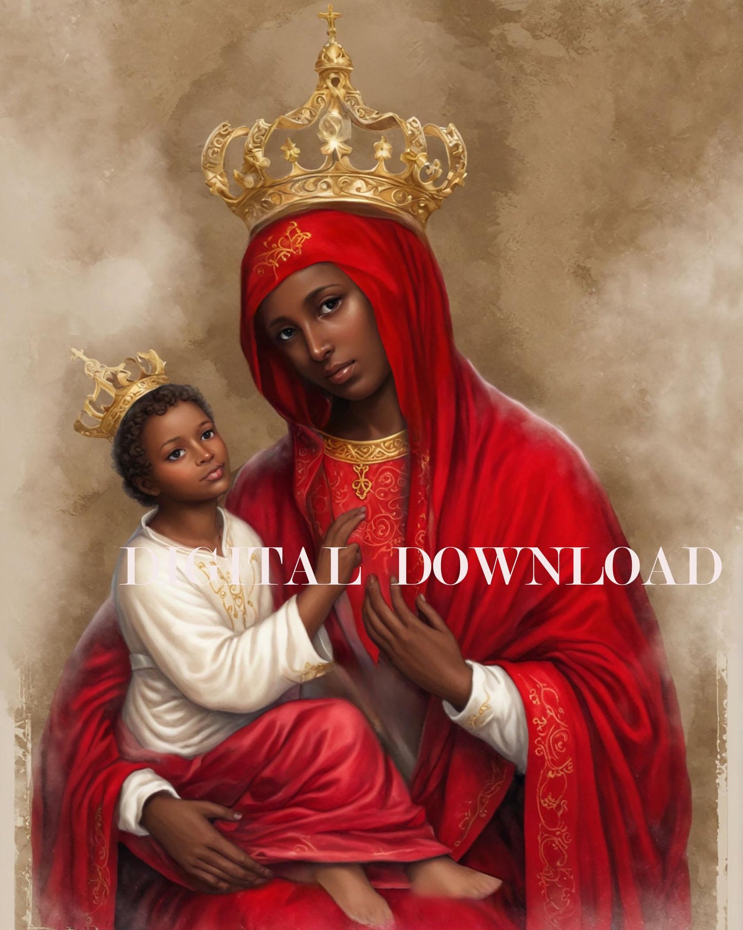 Our Lady Chelm Virgin Mary Religious Art Digital Image image 0