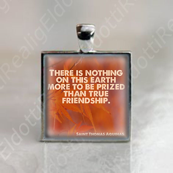 There is nothing Quote by St. Thomas Aquinas - Religious Christian Catholic Medal Pendant