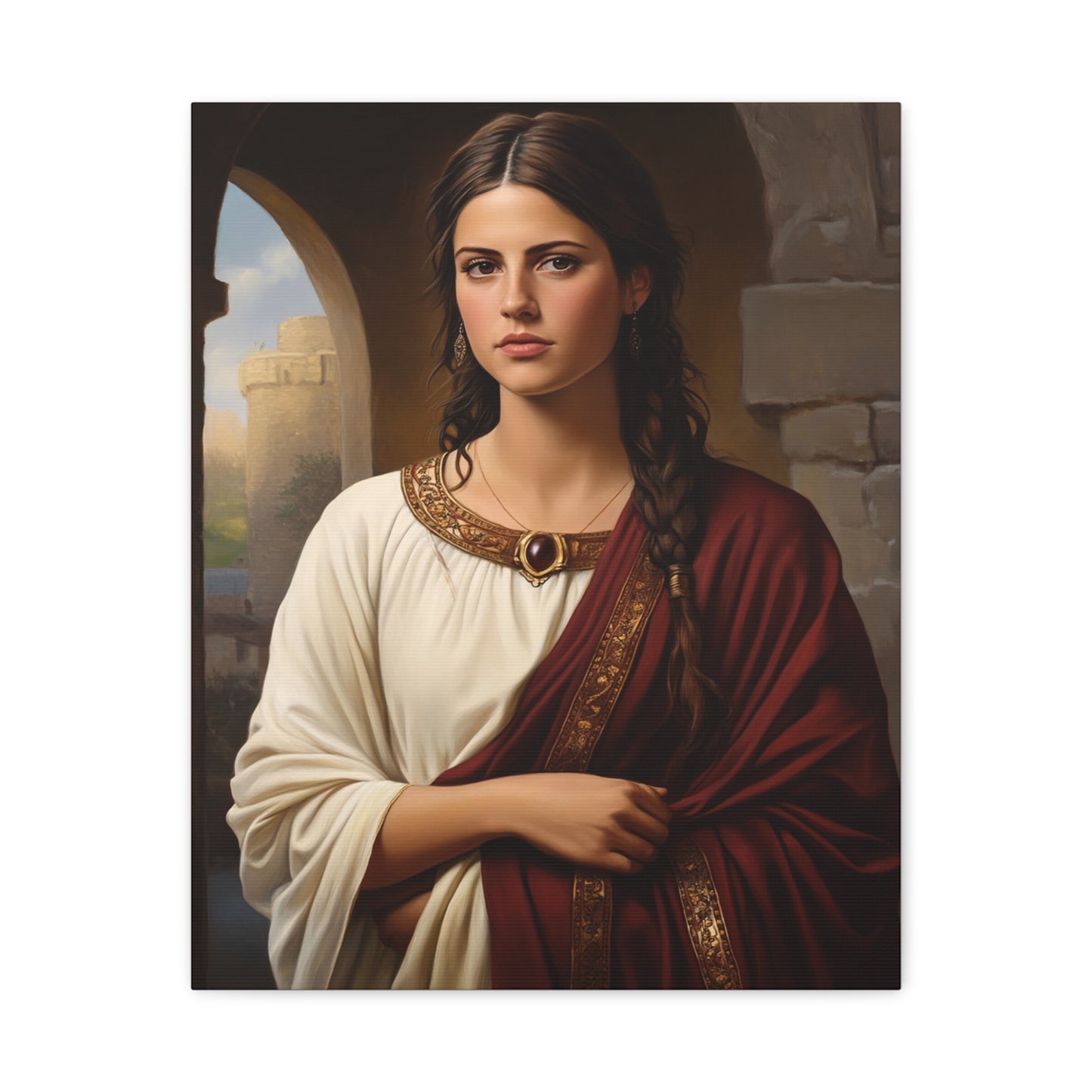 Ready To Hang - St. Quiteria Catholic Canvas Wall Art, Christian Decor