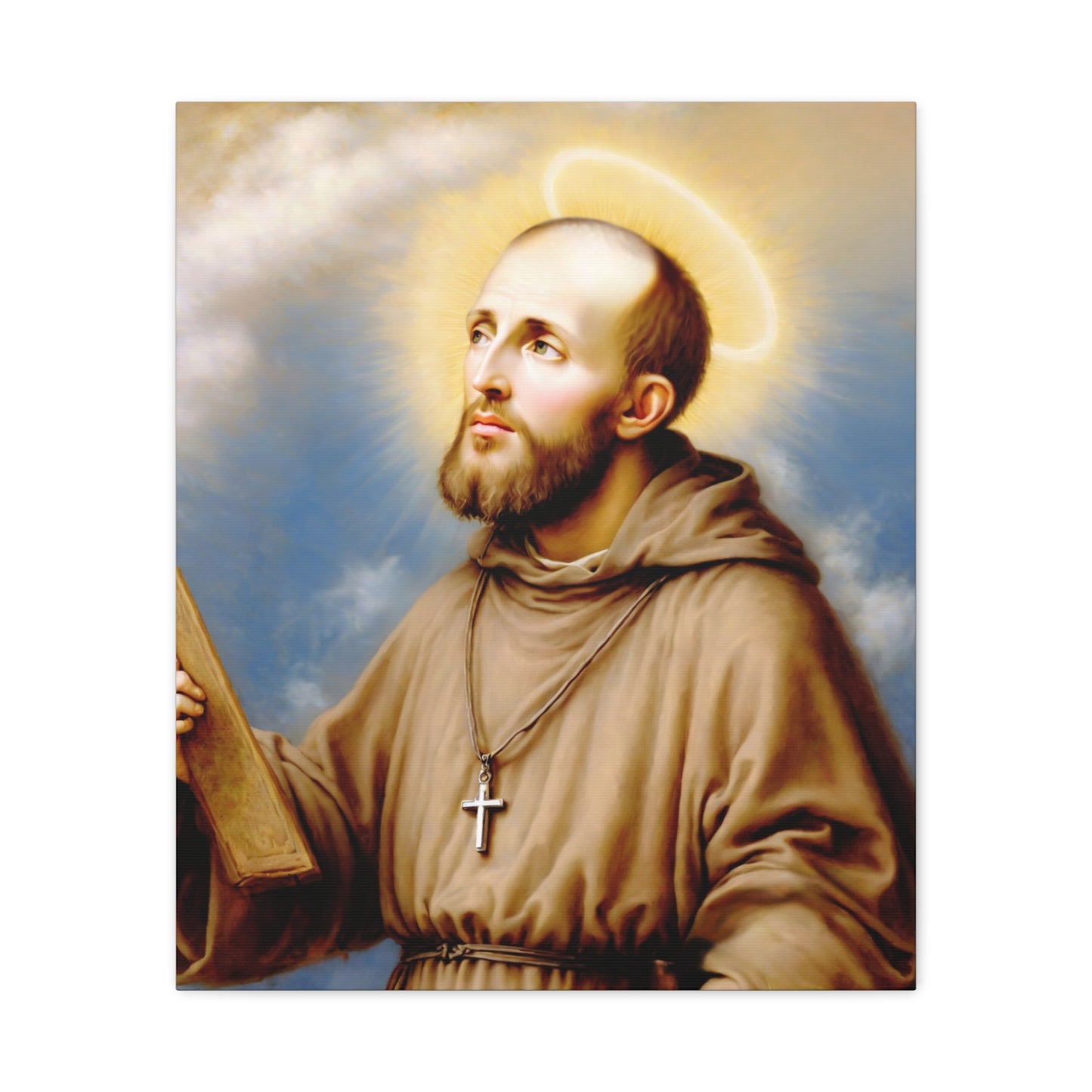 St. Francis de Sales Catholic Canvas Wall Art, Christian Decor