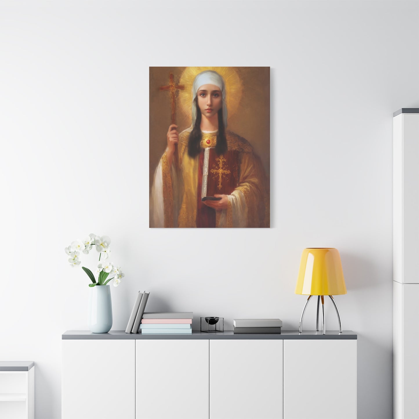 Ready to Hang - St. Nina of Georgia Religious Canvas Wall Art, Christian Decor