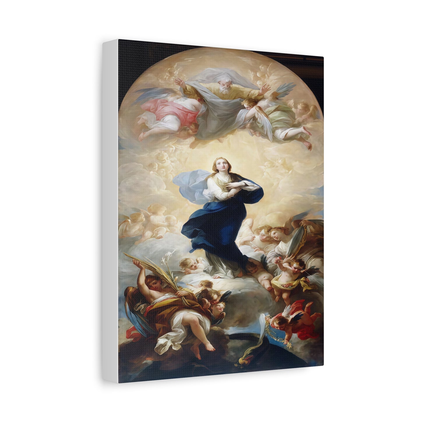 Ready To Hang - Mother Mary Immaculate Conception Catholic Canvas Wall Art