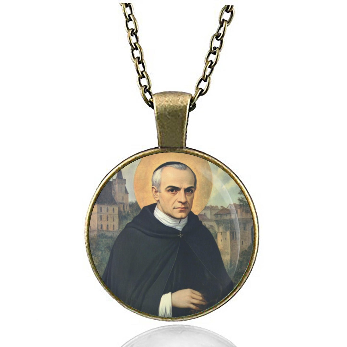 Saint Mutien-Marie Wiaux Necklace - Handmade Christian Pendant | Symbol of Humility, Faith, and Devotion | Unique Religious Jewelry