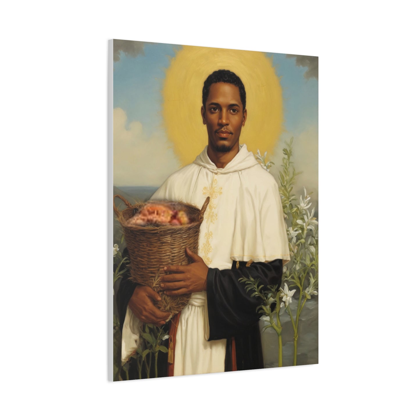 Ready To Hang - St. Martin de Porres Catholic Canvas Wall Art, Christian Decor