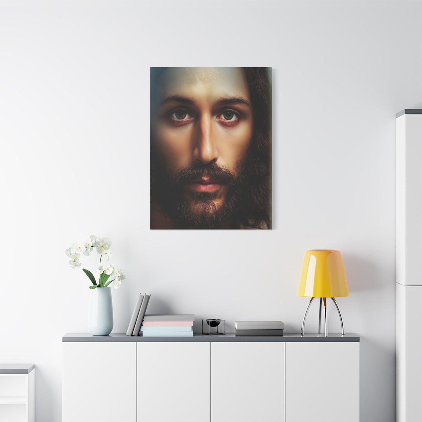 Jesus Christ Holy Face Catholic Canvas Wall Art, Christian Decor