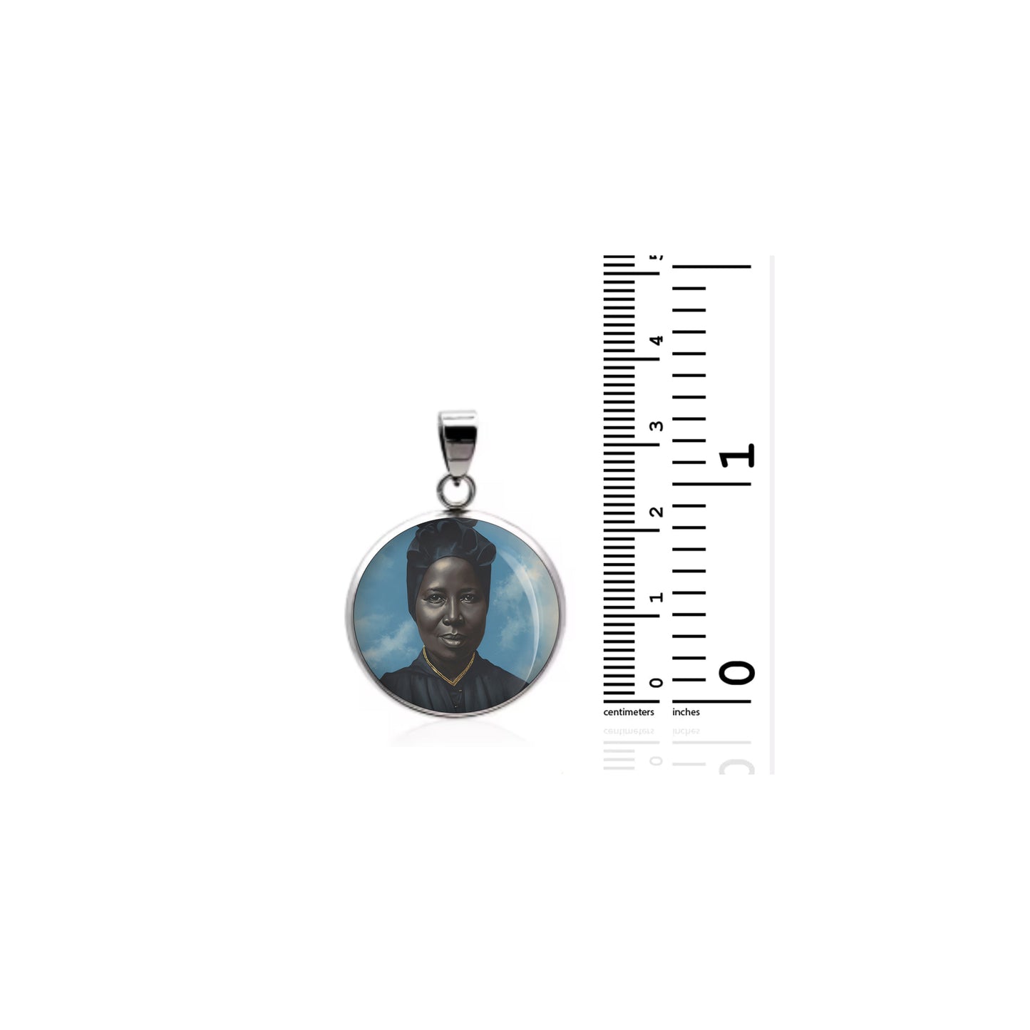 Saint Josephine Bakhita Catholic sterling silver 925 Christian Medal Patron image 1