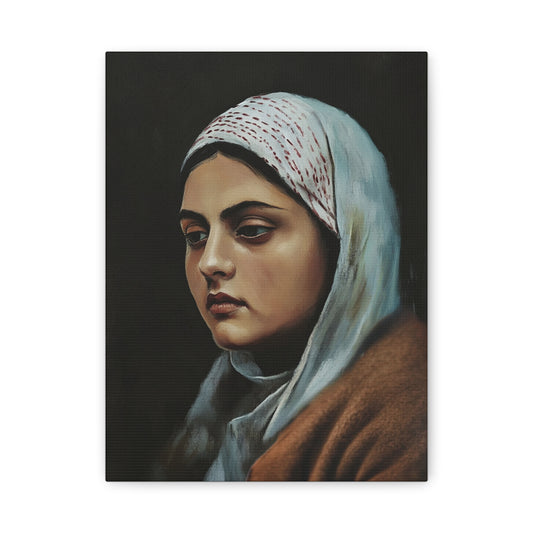 St Bernadette Soubirous of Lourdes Canvas Print, Catholic Decor Wall, Gift Religious Christian