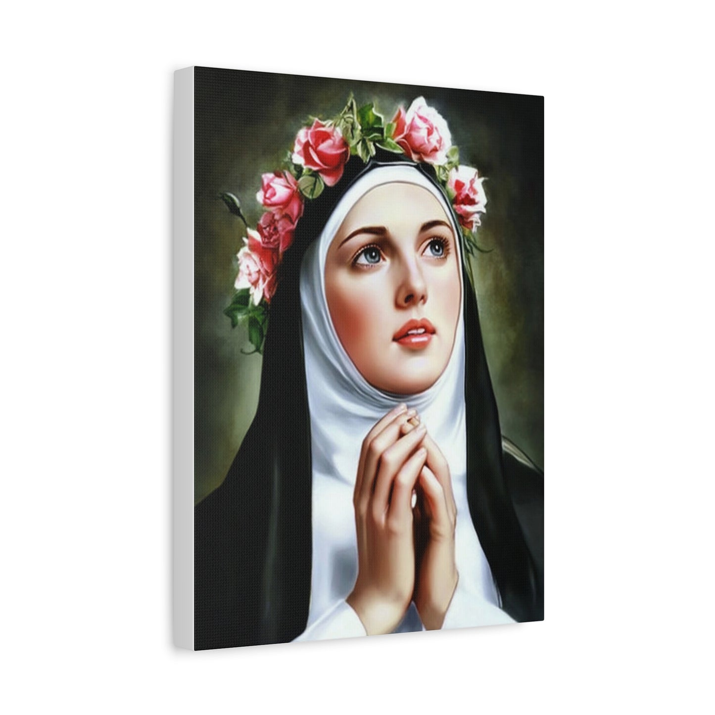 Ready To Hang - St. Rose of Lima Catholic Canvas Wall Art, Christian Decor