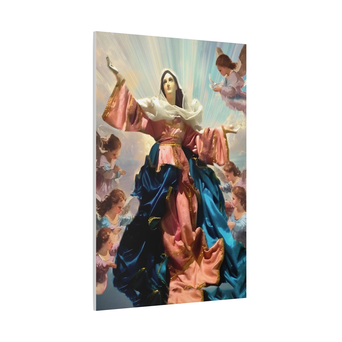 Our Lady Mary Assumption Canvas Print, Catholic Decor Wall, Gift Religious Christian