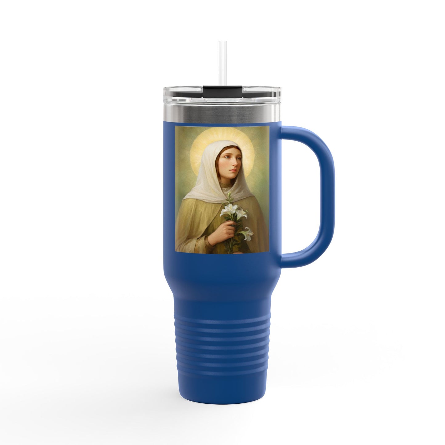 St.Ada Insulated Travel Mug - Perfect for Nature Lovers, Faith, Spiritual Gifts 40oz