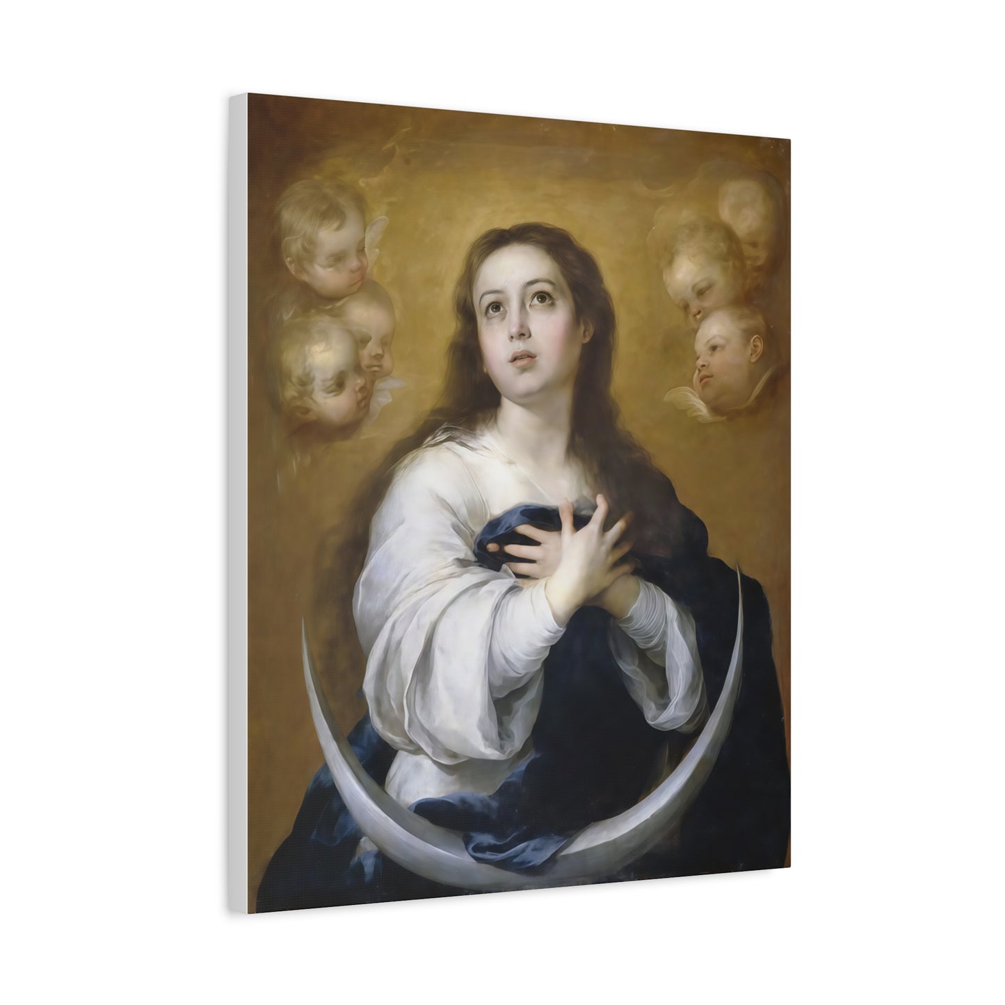 Ready to Hang - Immaculate Conception Virgin Mary Catholic Canvas Wall Art, Christian Decor