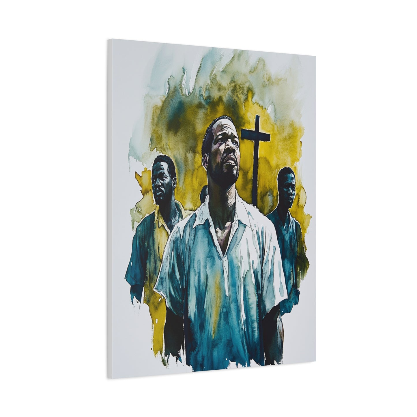 St. Charles Lwanga and Companions Catholic Canvas Wall Art, Christian Decor