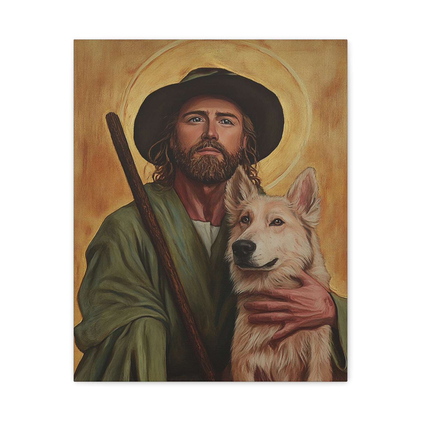 Ready To Hang - St. Roch Catholic Canvas Wall Art, Christian Decor