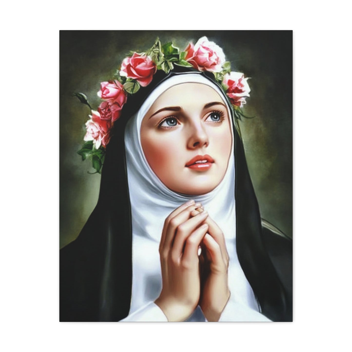 Ready To Hang - St. Rose of Lima Catholic Canvas Wall Art, Christian Decor