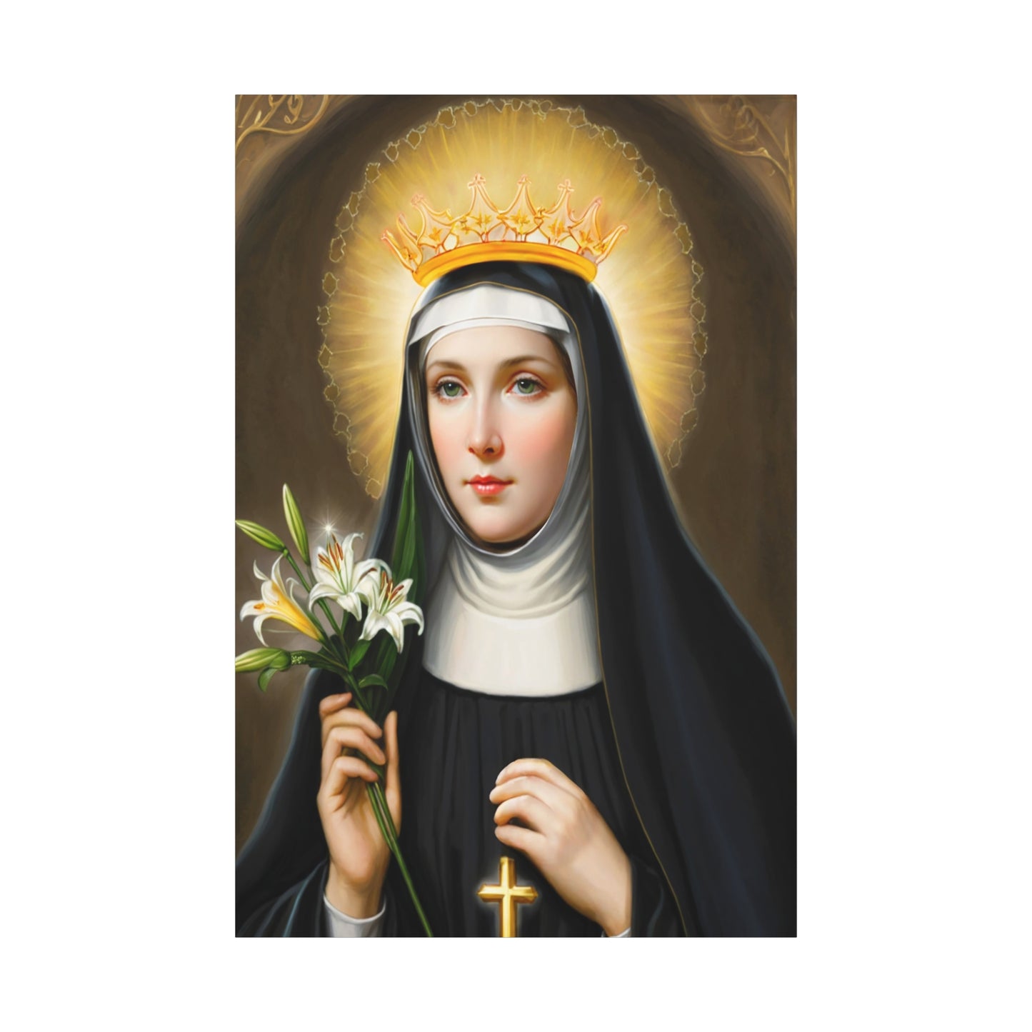 Ready to Hang - St. Patricia Catholic Canvas Wall Art, Christian Decor