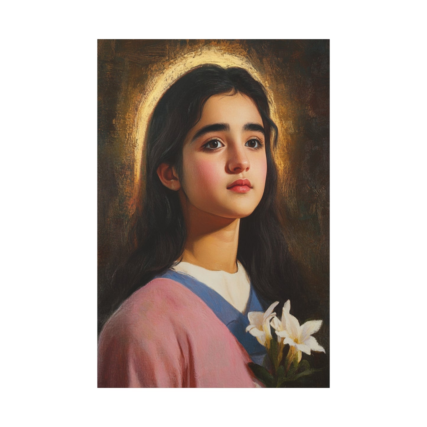 Ready To Hang - St. Maria Goretti st Catholic Canvas Wall Art, Christian Decor