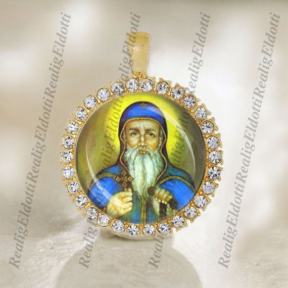 Saint Abba Shenouda Shenoute Archimandrite Catholic Gold Tone Religious Medal