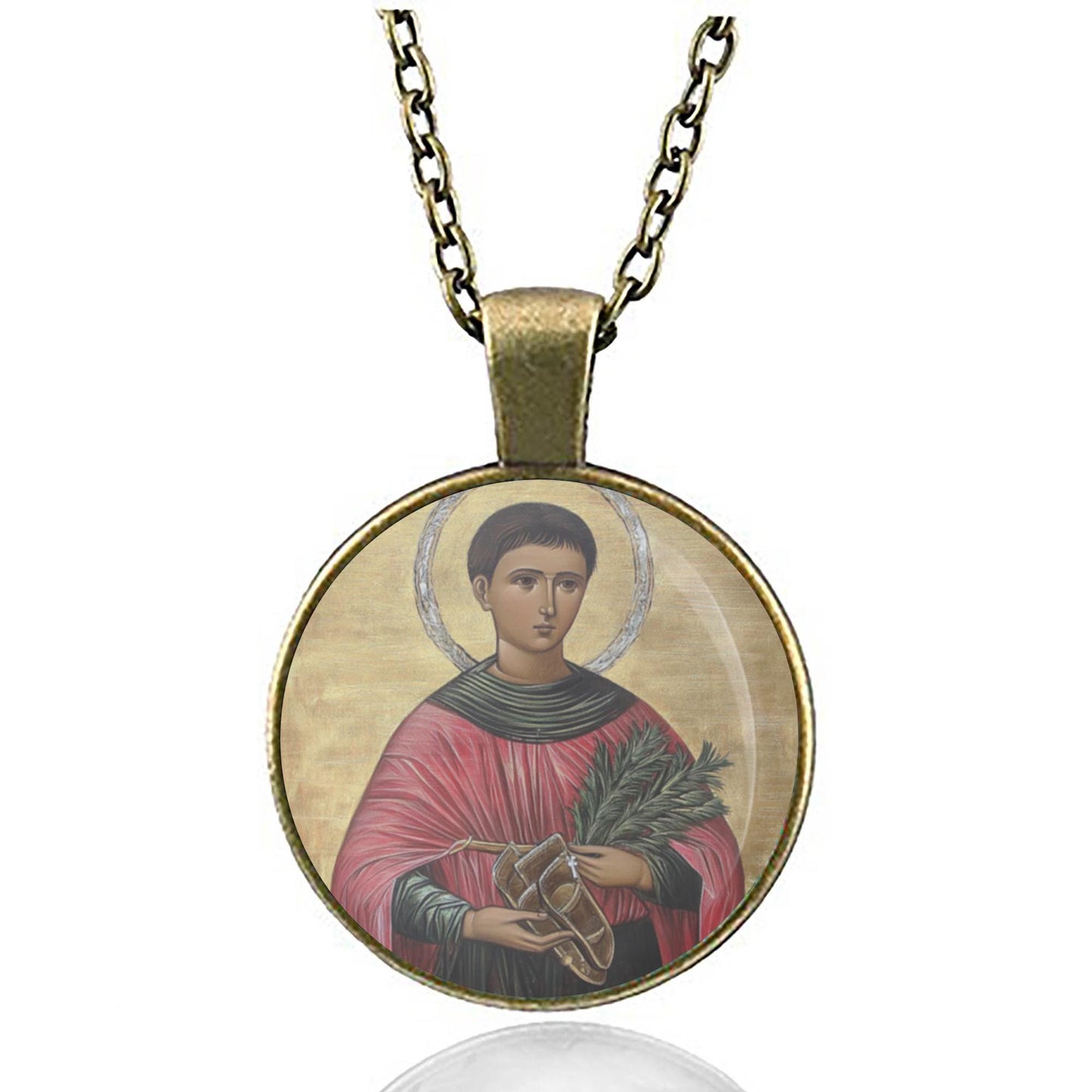 St Vitus Patron Saint of Dancer, Dogs Catholic Christian Medal Pendant Necklace