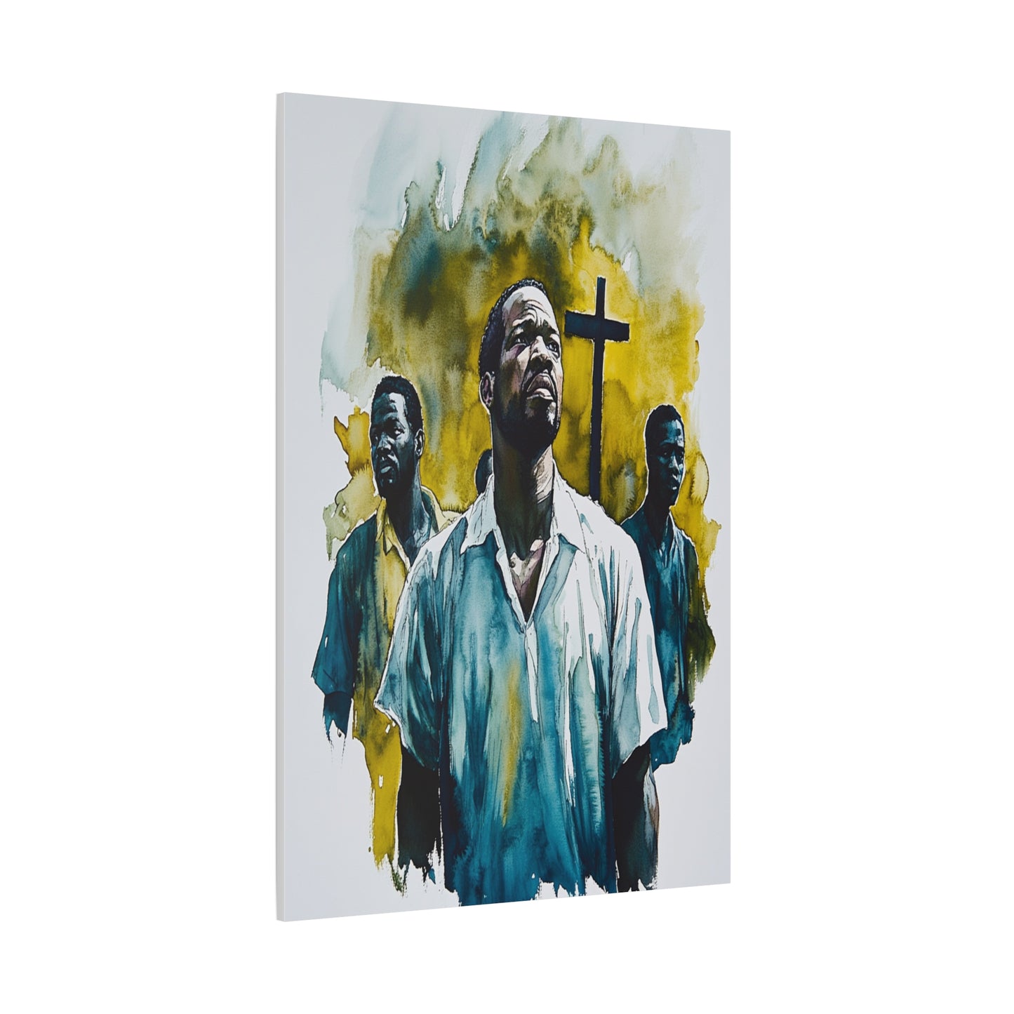 St. Charles Lwanga and Companions Catholic Canvas Wall Art, Christian Decor
