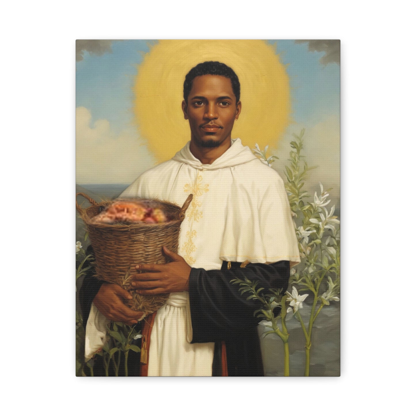 Ready To Hang - St. Martin de Porres Catholic Canvas Wall Art, Christian Decor