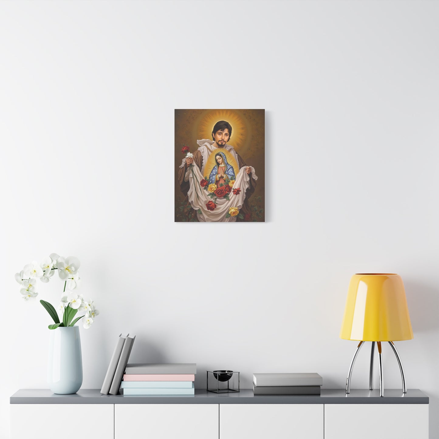 St. Juan Diego Catholic Canvas Wall Art, Christian Decor