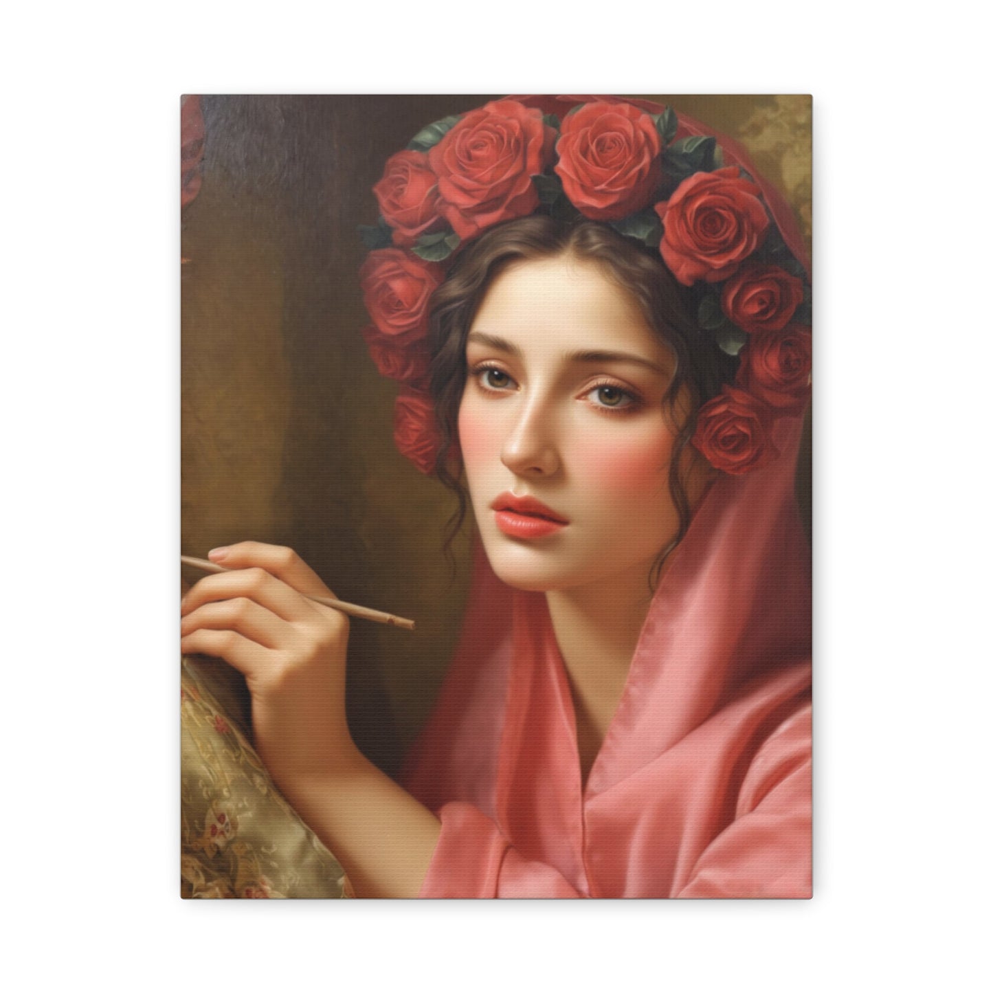 Ready To Hang - St. Rosalia Catholic Canvas Wall Art, Christian Decor