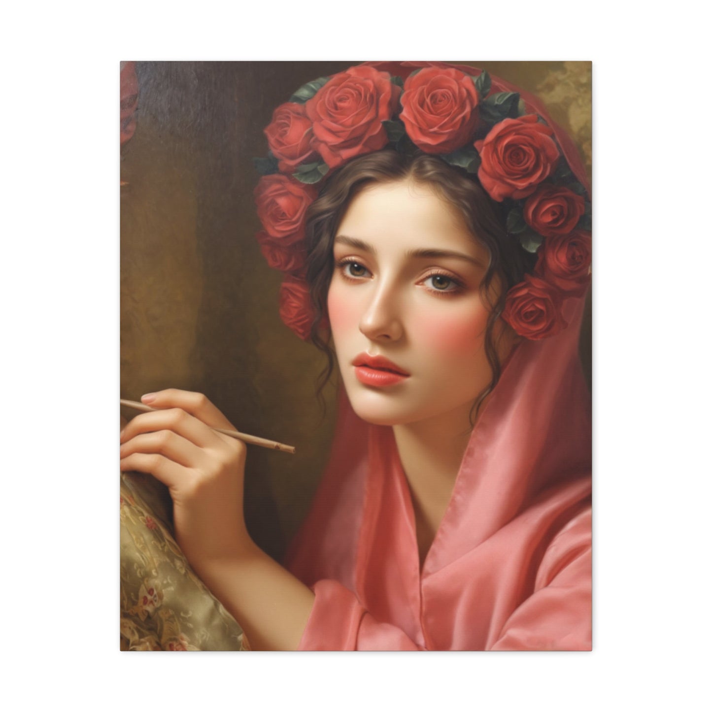Ready To Hang - St. Rosalia Catholic Canvas Wall Art, Christian Decor