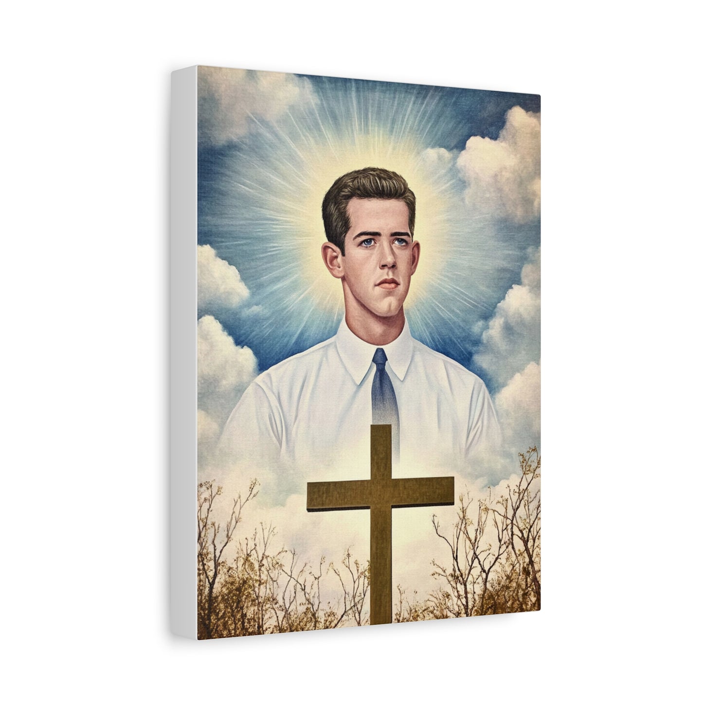 Bl. Alberto Marvelli Canvas Print, Catholic Decor Wall, Gift Religious Christian