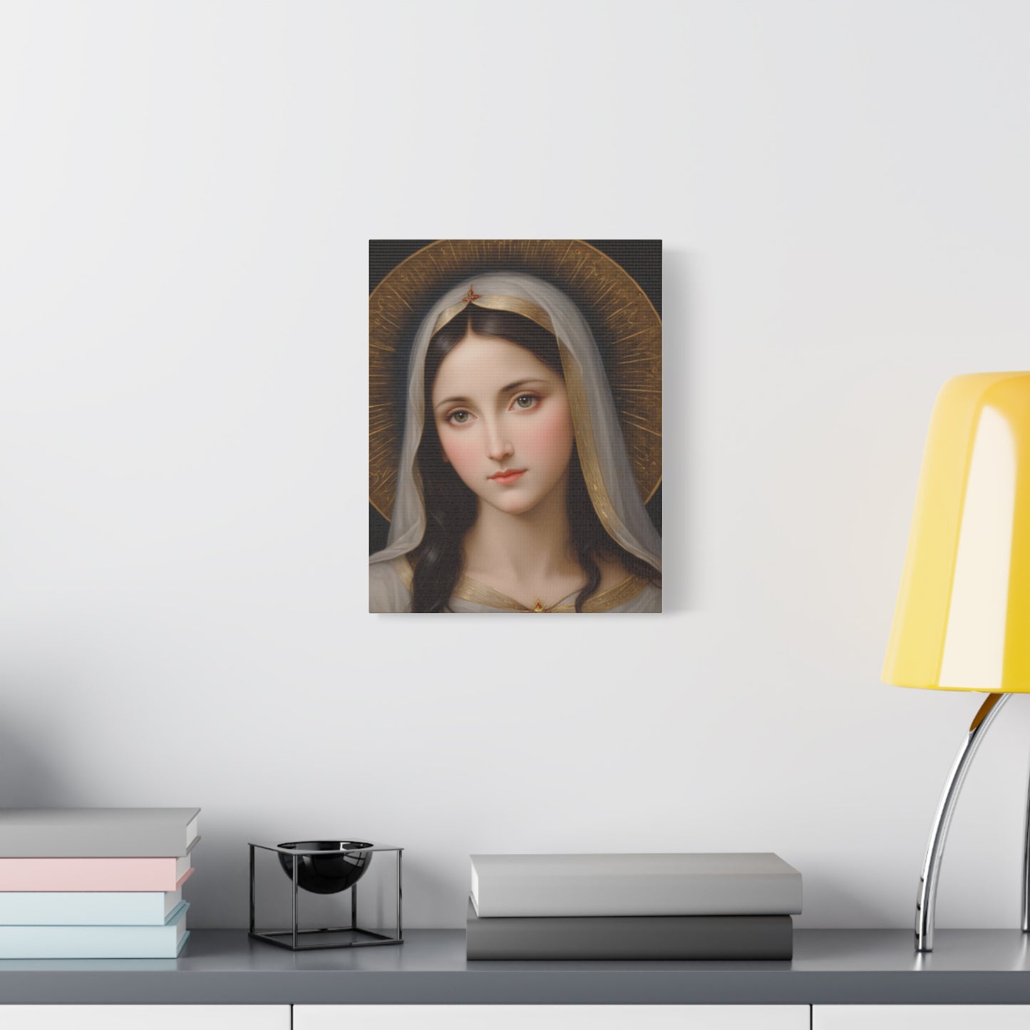 Our Blessed Lady Holy Mary Catholic Canvas Wall Art, Christian Decor