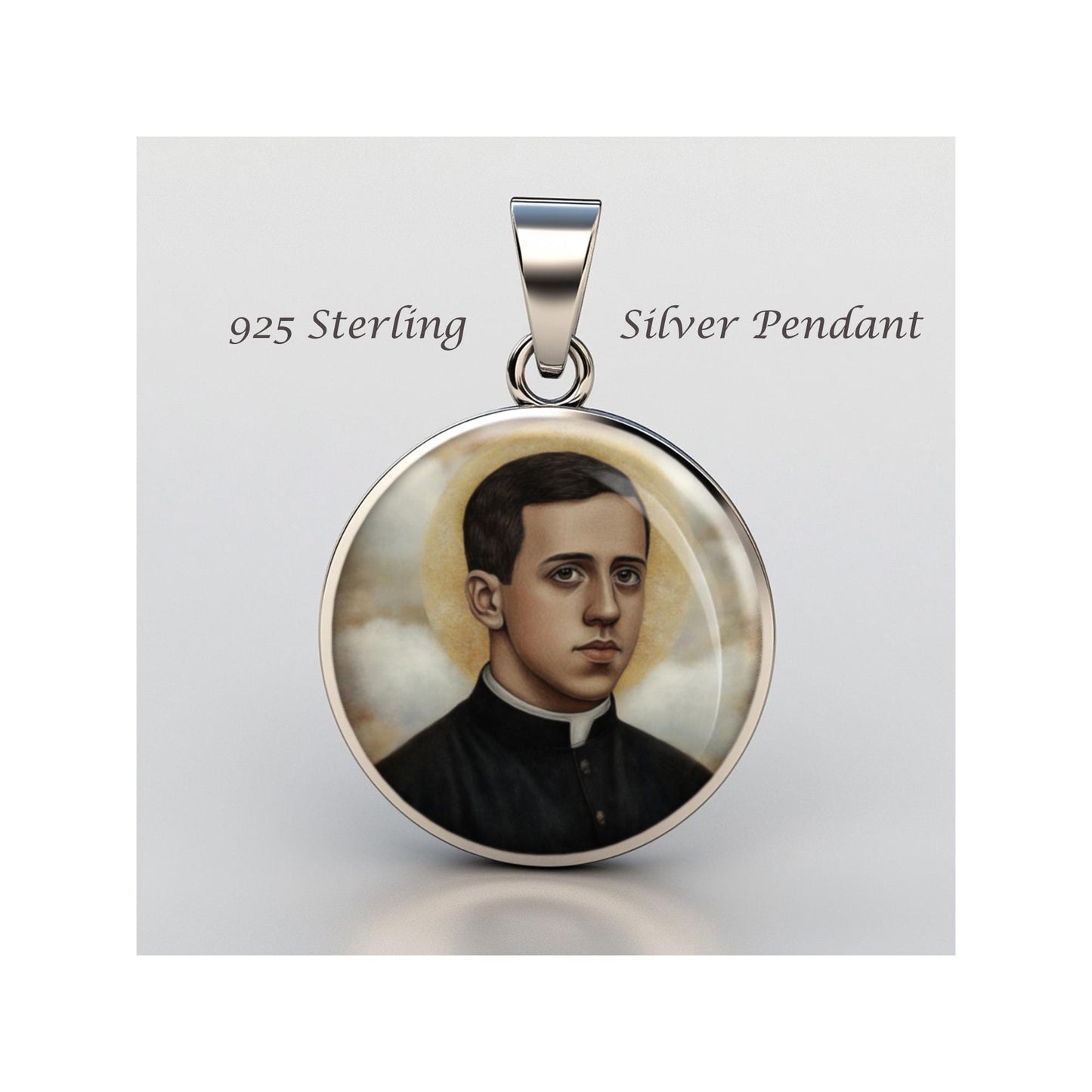 Saint Blessed Miguel Agustin Pro Religious Devotional sterling silver 925 Christian Medal