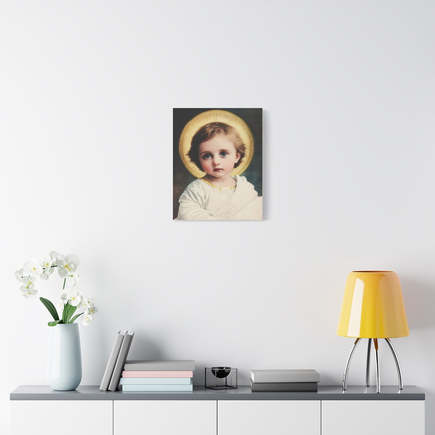 Jesus Child Catholic Canvas Wall Art, Christian Decor