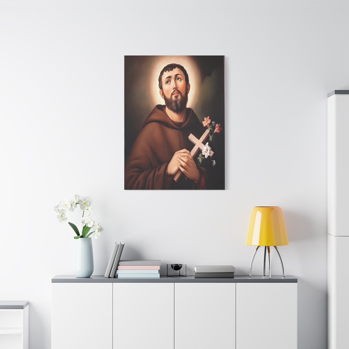 St. Fidelis of Sigmaringen Catholic Canvas Wall Art, Christian Decor