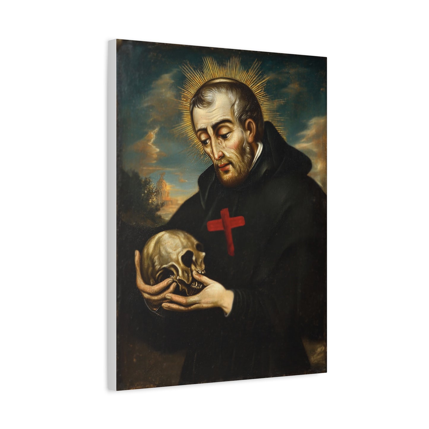 St. Camillus de Lellis Catholic Canvas Wall Art, Christian Decor