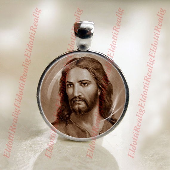 Jesus Christ Our Savior and Redeemer Catholic Medal Pendant / Charm 25mm Bezel