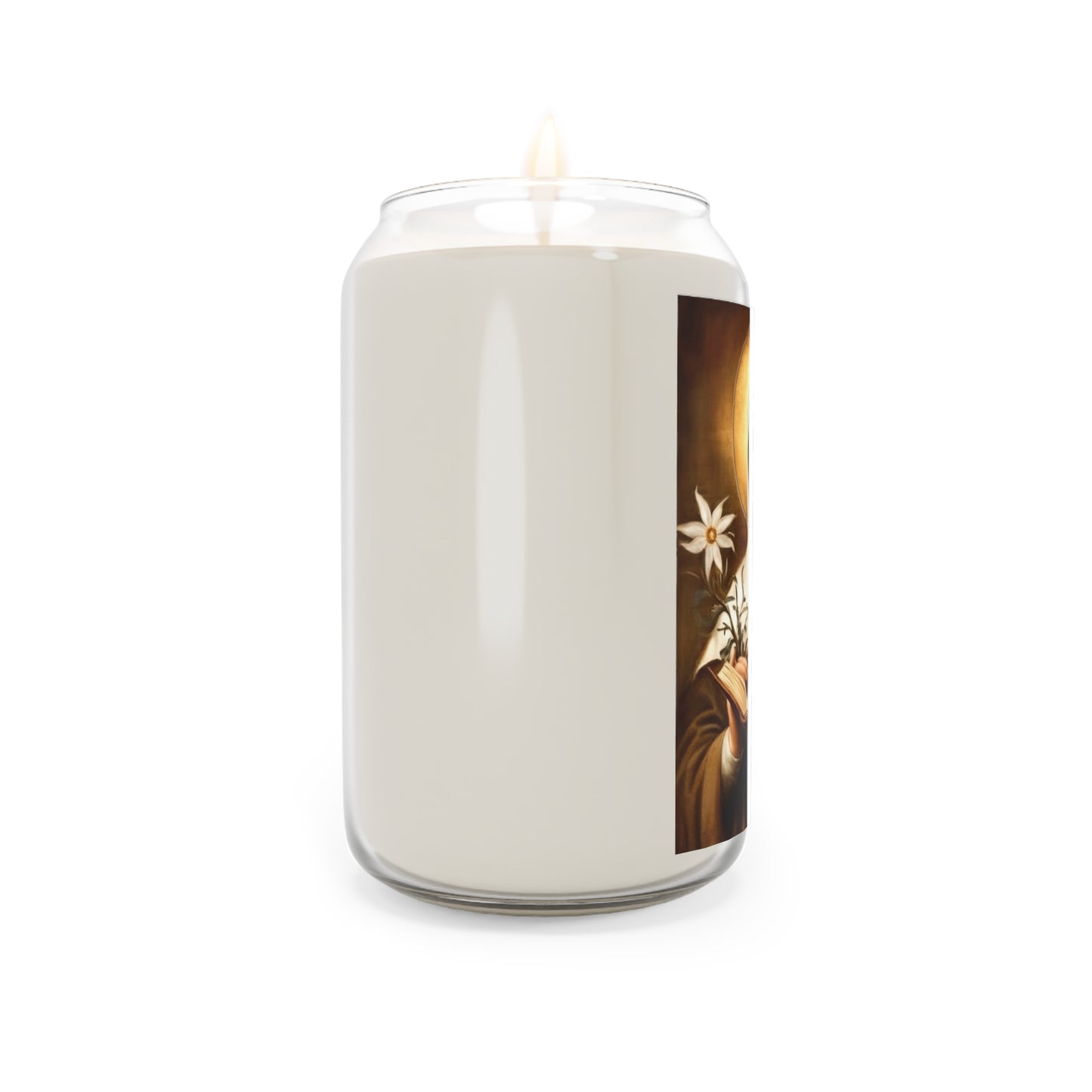 St. Catherine of Siena Catholic Serenity Scented Candle, 13.75oz | Relaxation Gift, Home Decor, Calm Atmosphere, Religious Decor