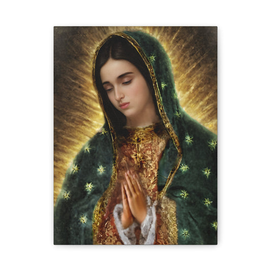 Ready to Hang - Our Lady of Guadalupe Catholic Canvas Wall Art, Christian Decor