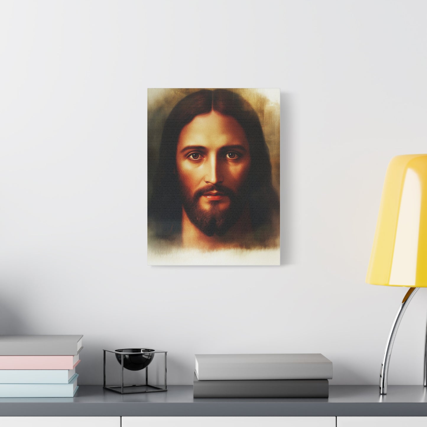 Jesus Holy Face Catholic Canvas Wall Art, Christian Decor