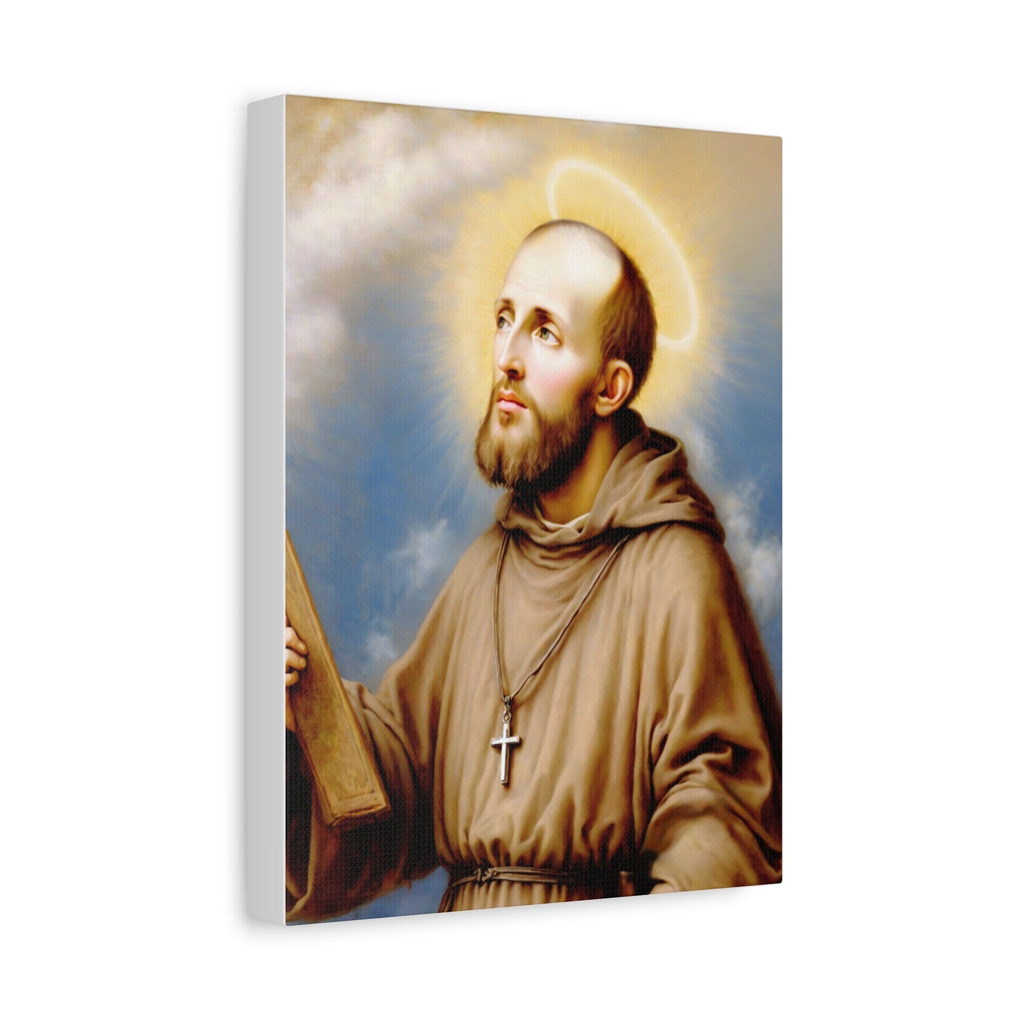 St. Francis de Sales Catholic Canvas Wall Art, Christian Decor