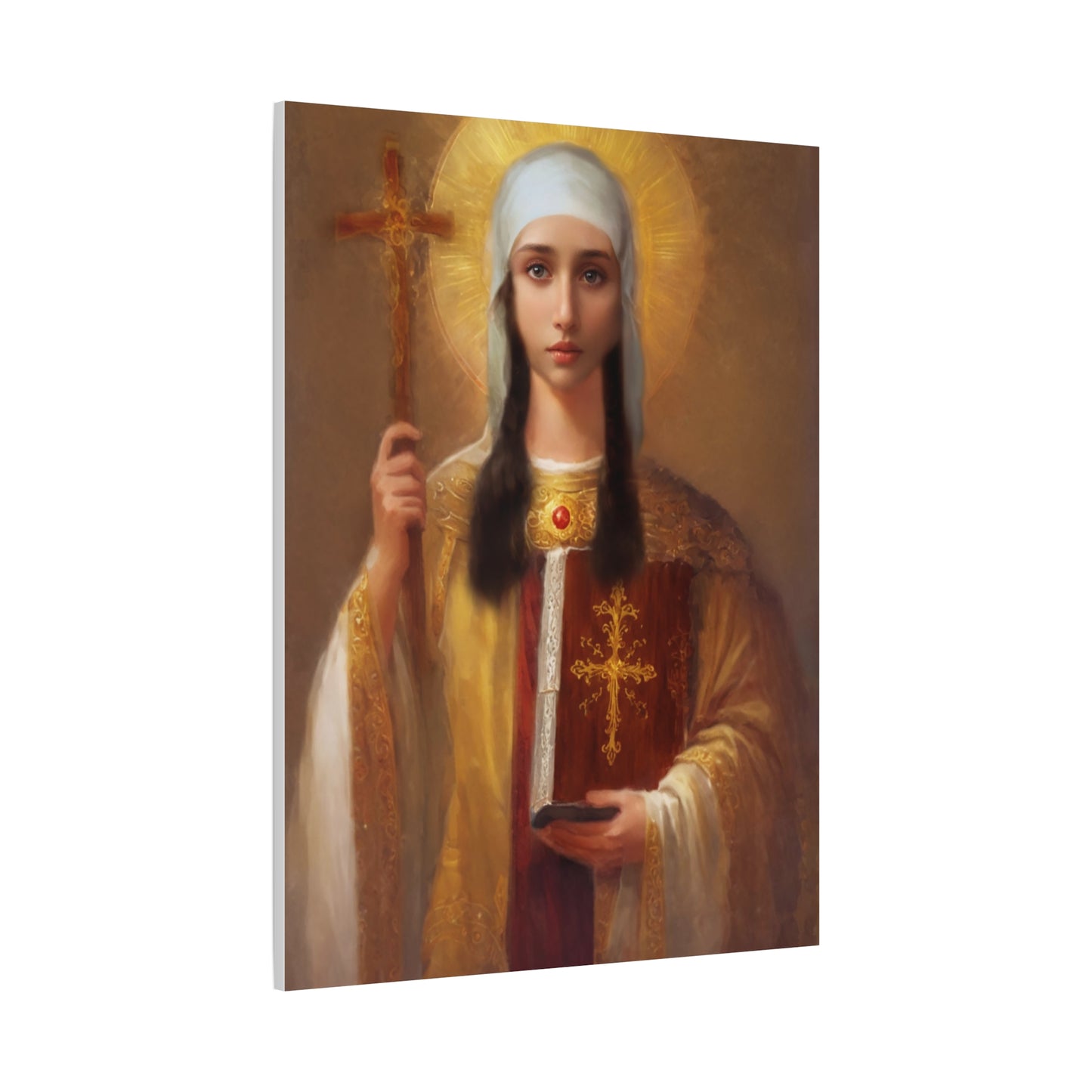 Ready to Hang - St. Nina of Georgia Religious Canvas Wall Art, Christian Decor