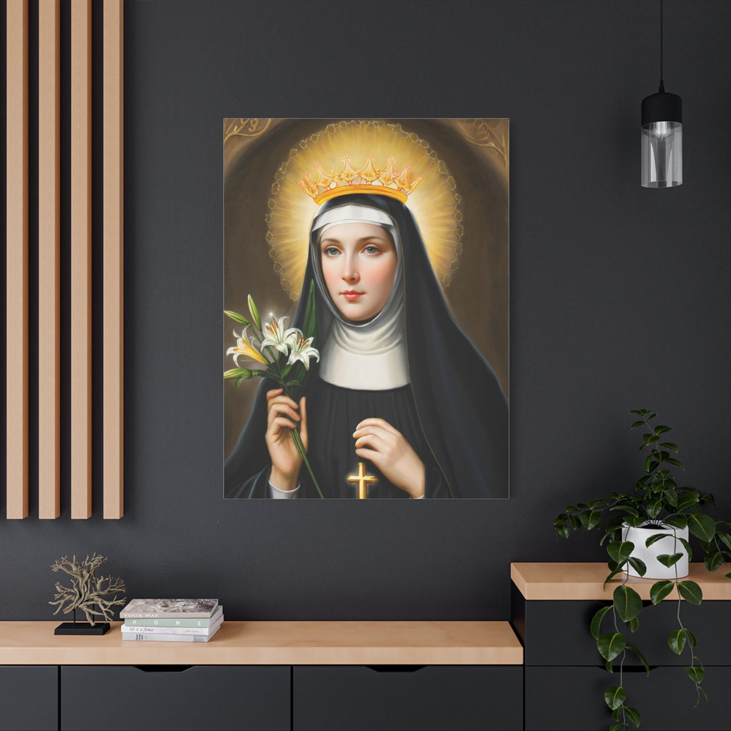 Ready to Hang - St. Patricia Catholic Canvas Wall Art, Christian Decor