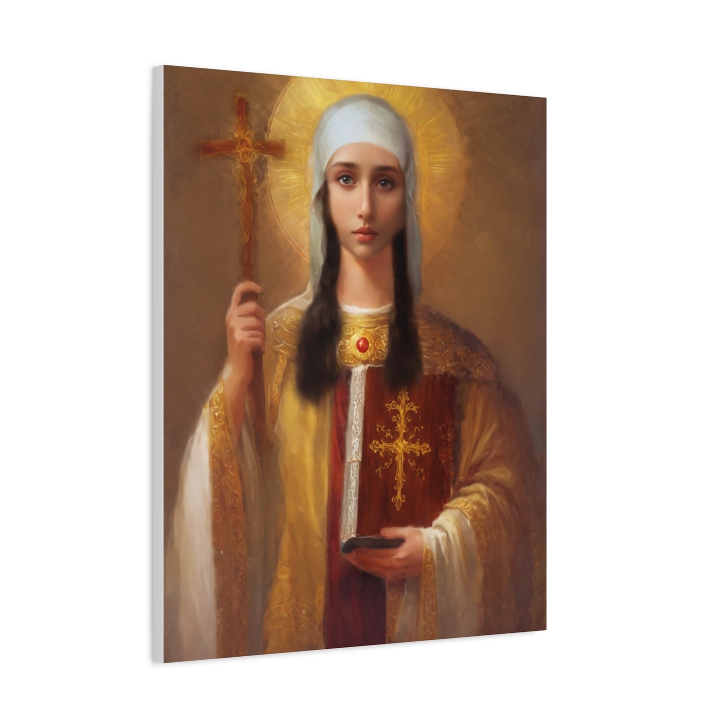 Ready to Hang - St. Nina of Georgia Religious Canvas Wall Art, Christian Decor