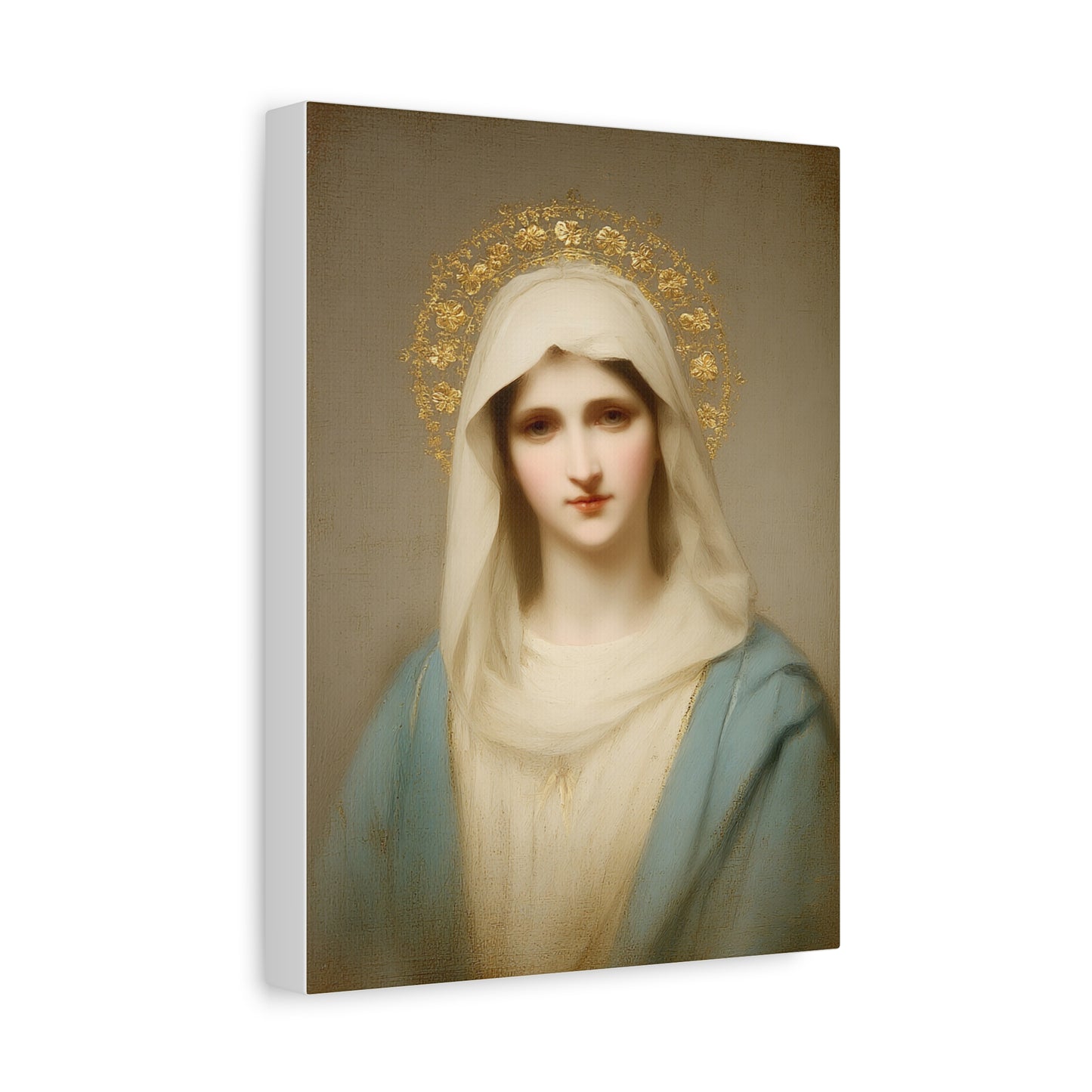 Holy Mother Mary Catholic Canvas Wall Art, Christian Decor