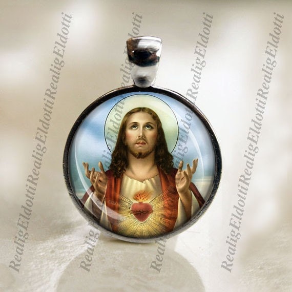 Jesus Our Lord Sacred Heart - Religious Catholic Medal Pendant Christian Jewelry