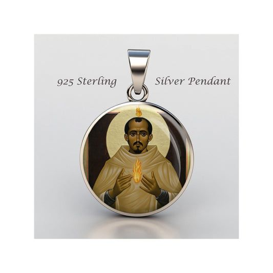 Saint San Juan Ivan Religious Devotional sterling silver 925 Christian Medal Patron Pendant
