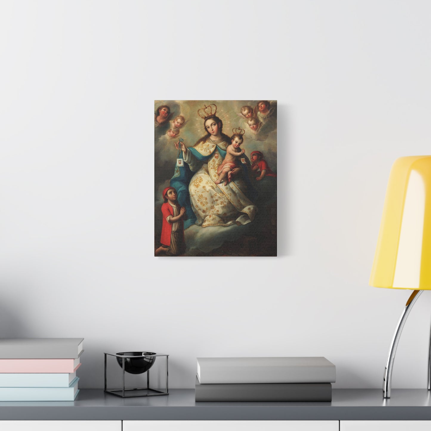 Virgin of Mercyu Catholic HQ Print on Canvas Ready To Hang - Virgin Mary Canvas