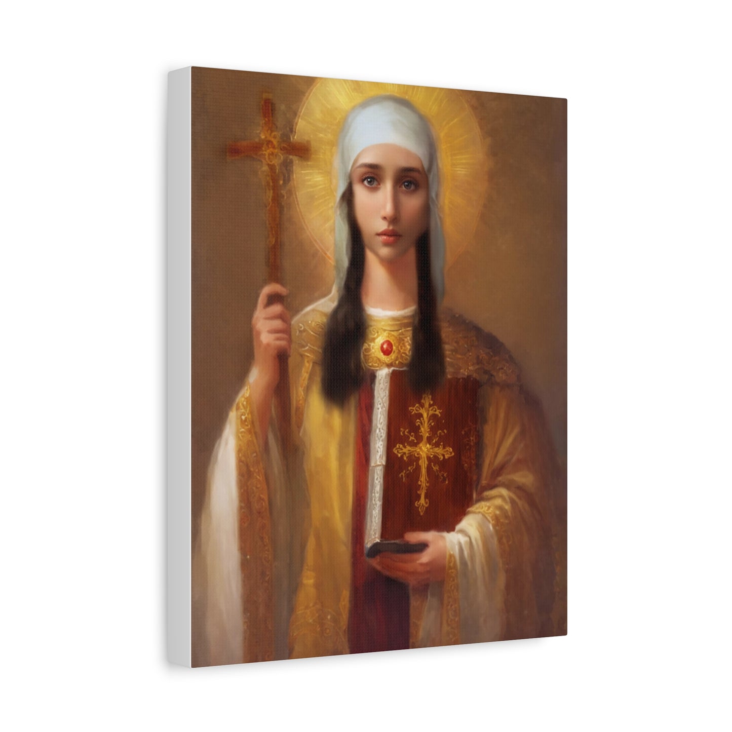 Ready to Hang - St. Nina of Georgia Religious Canvas Wall Art, Christian Decor