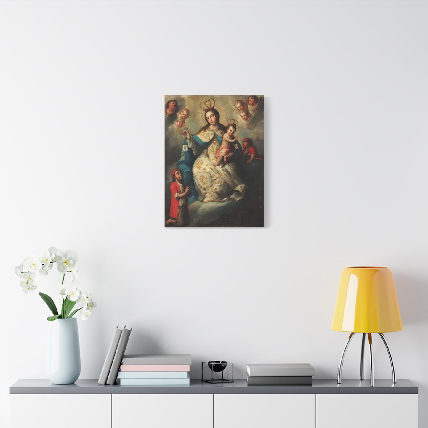 Virgin of Mercyu Catholic HQ Print on Canvas Ready To Hang - Virgin Mary Canvas